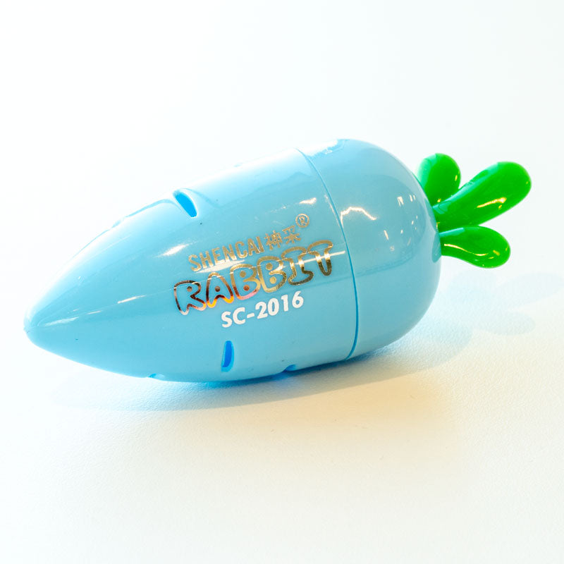 Carrot Rabbit Pencil Sharpener – Blue