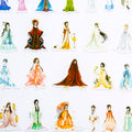 Asian Princess Stickers