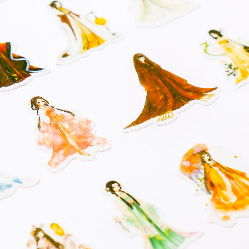 Asian Princess Stickers