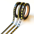 Elegant Black & Gold Foil Washi Tape Set – Luxe Decorative Slim Tape