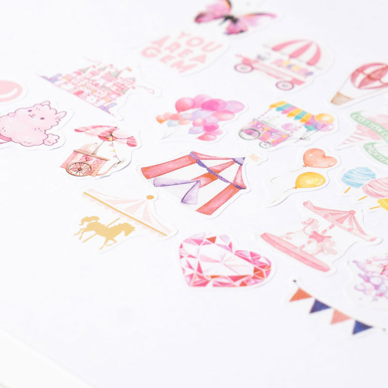 Cute Party-Themed Sticker Set 