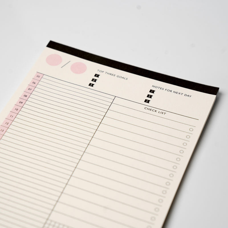 Daily Scheduler Pad – A5 by Second Mansion