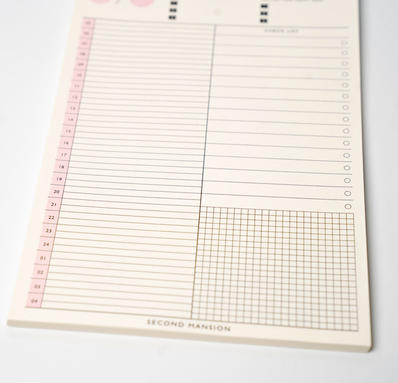 Daily Scheduler Pad – A5 by Second Mansion