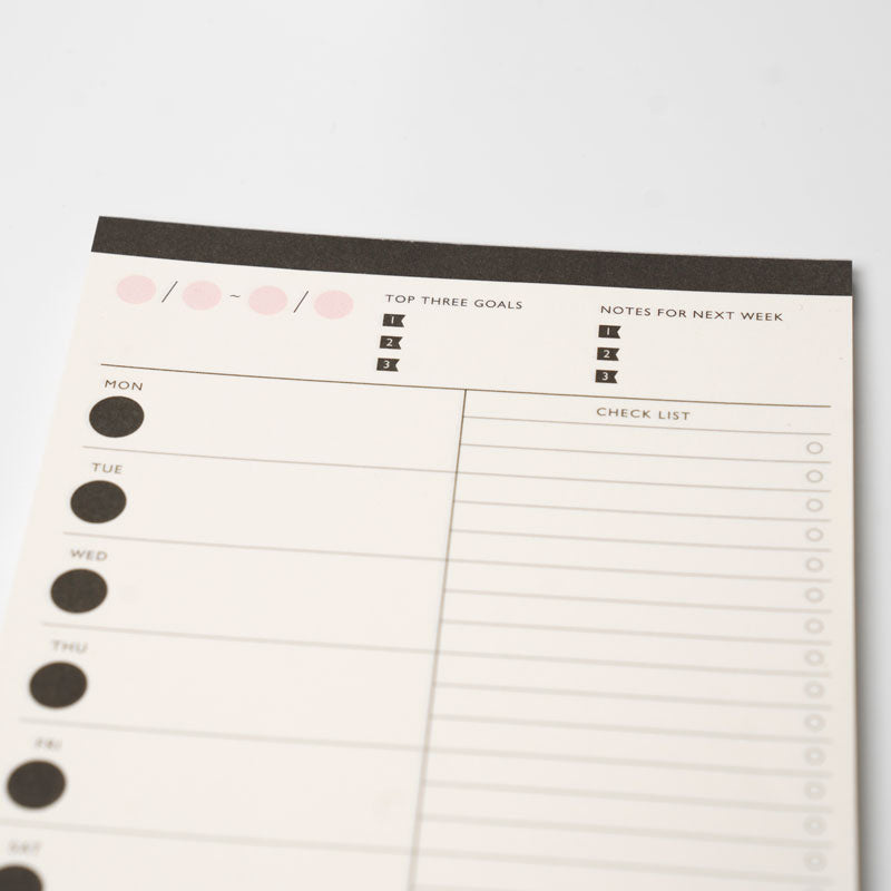 Minimalist Weekly Planner Pad – A5 by Second Mansion