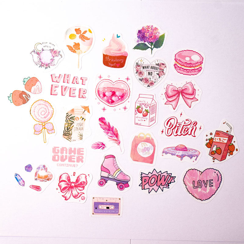 50-Piece Aesthetic Sticker Pack