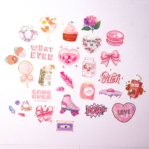 50-Piece Aesthetic Sticker Pack