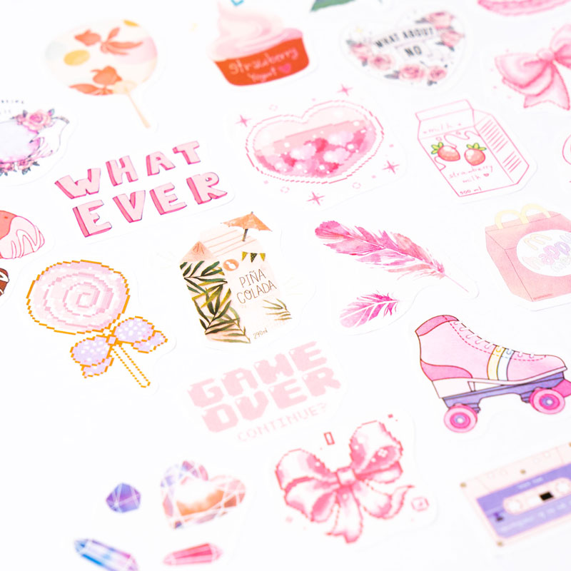 50-Piece Aesthetic Sticker Pack