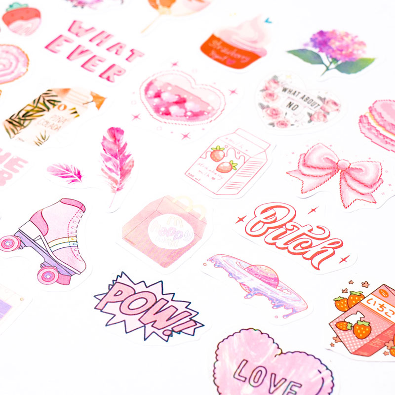 50-Piece Aesthetic Sticker Pack