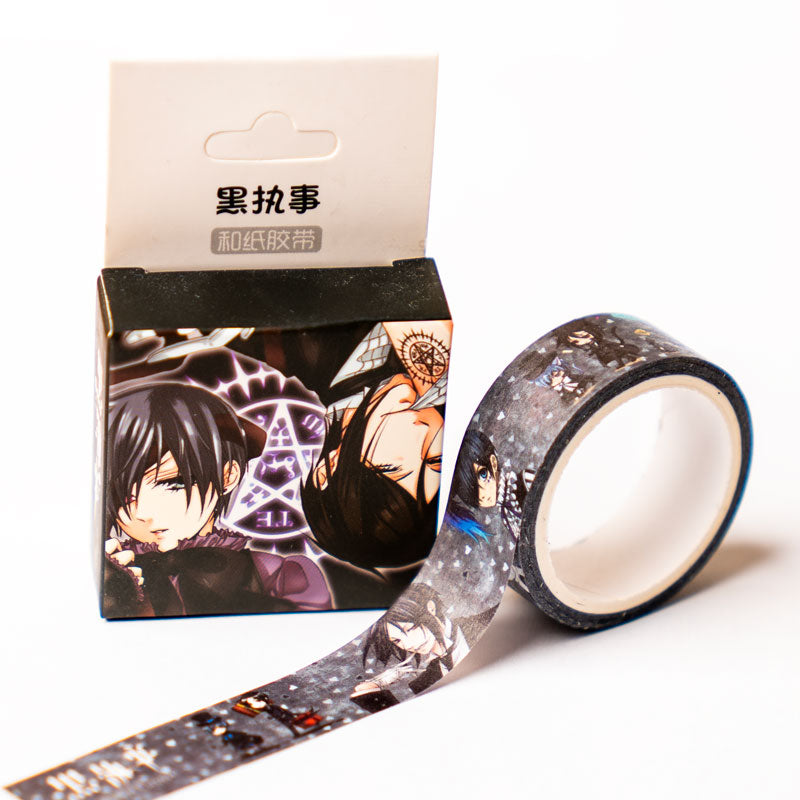 Dark Gothic Anime Washi Tape