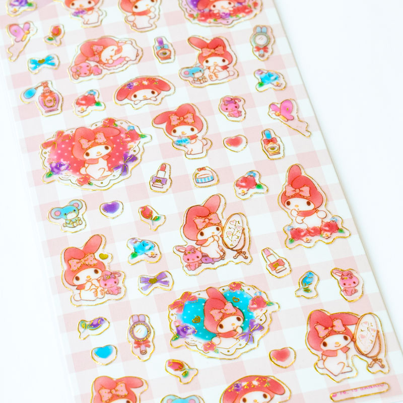 My Melody Puffy Sticker Sheet – Sweet Beauty Edition