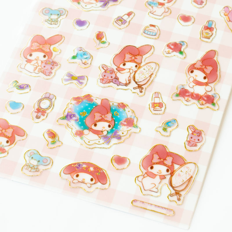 My Melody Puffy Sticker Sheet – Sweet Beauty Edition
