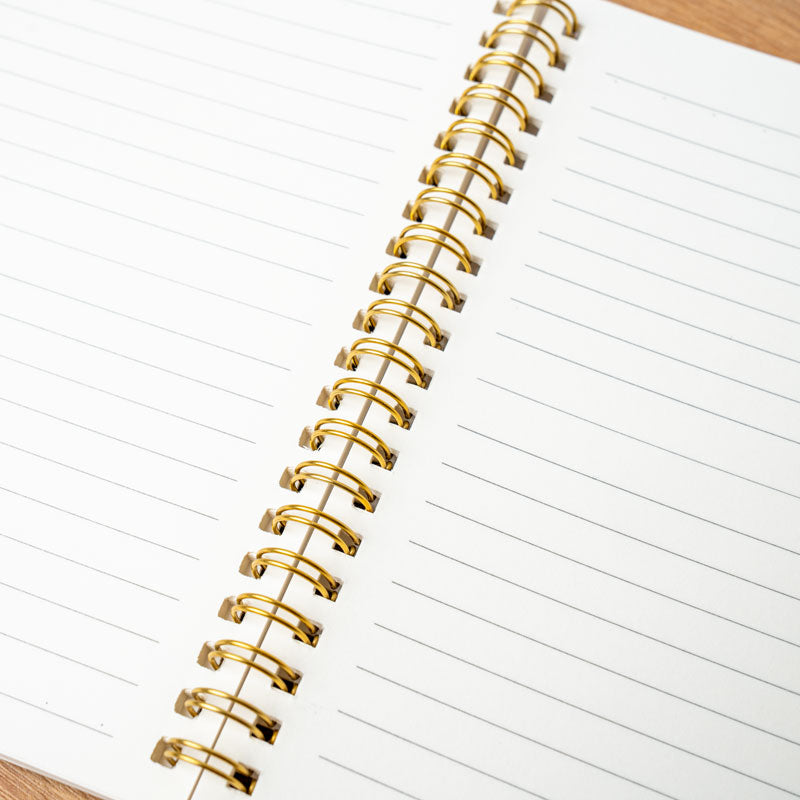 Cream Floral Spiral Notebook – Mémoire du moment