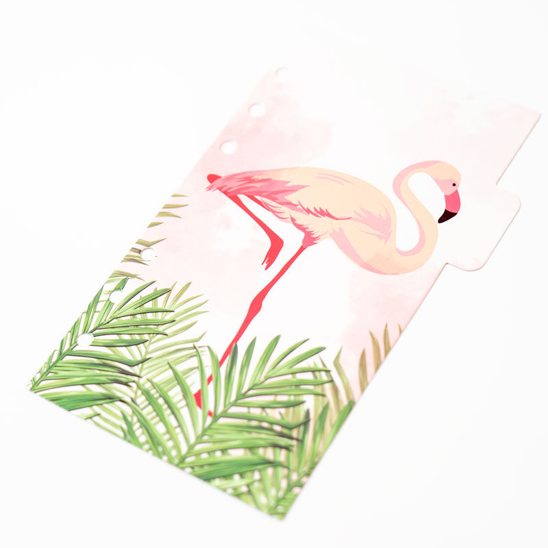 Flamingo Tropical Planner Dividers – A6