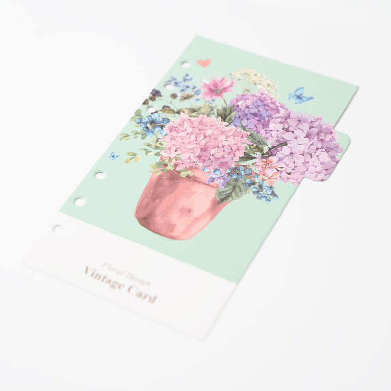 Floral Planner Dividers – A6