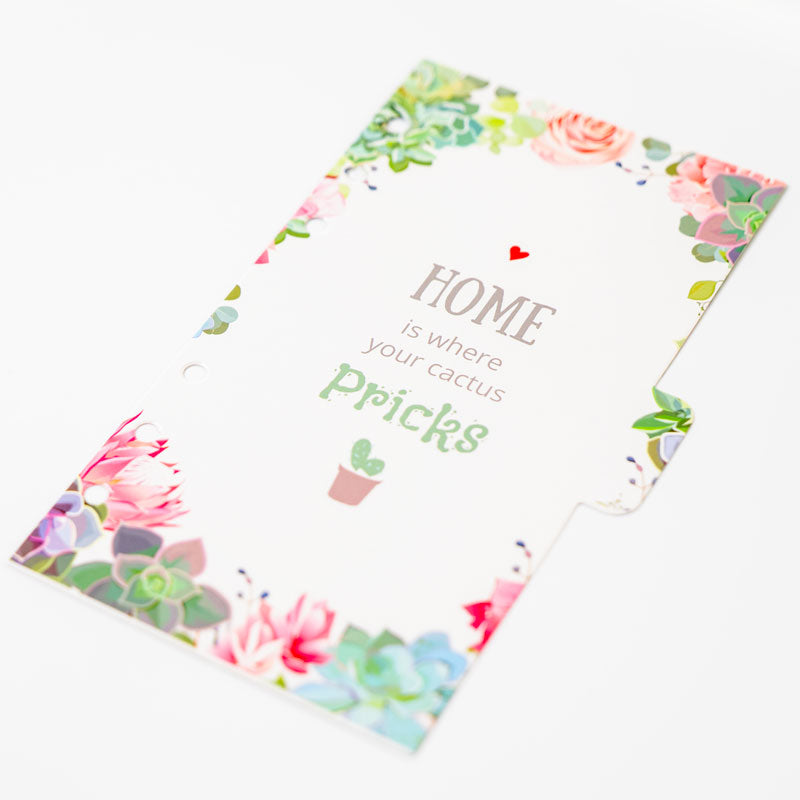 Floral Planner Dividers – A6