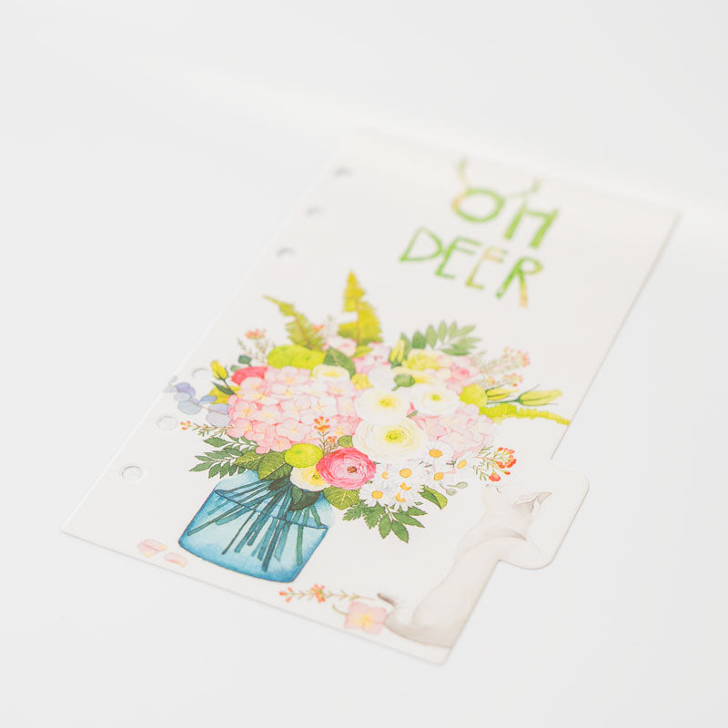 Floral Planner Dividers – A6