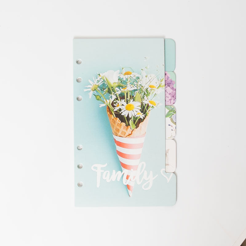Floral Planner Dividers – A6