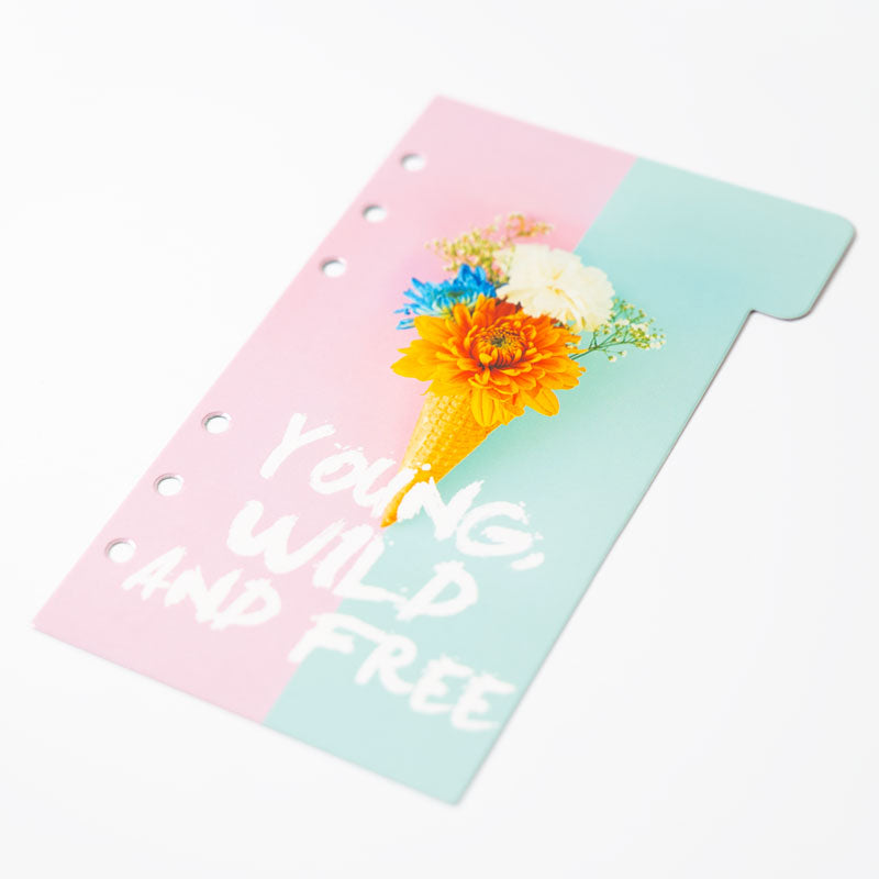 Floral Planner Dividers – A6