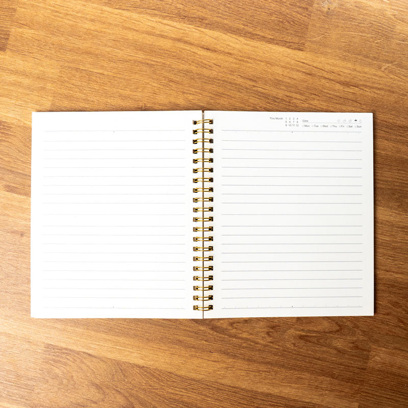 Floral Spiral Notebook – “Mémoire du moment” | 60 Pages | 151mm x 180mm