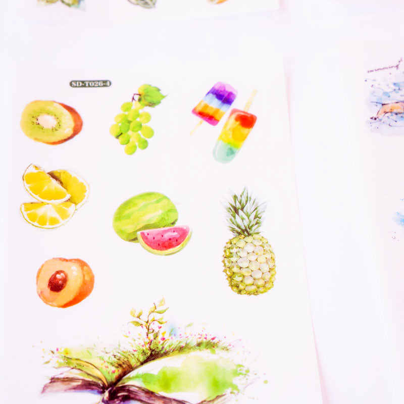 Holiday Sticker Set – Watercolor Style (6 Sheets)