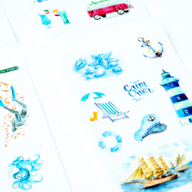 Holiday Sticker Set – Watercolor Style (6 Sheets)