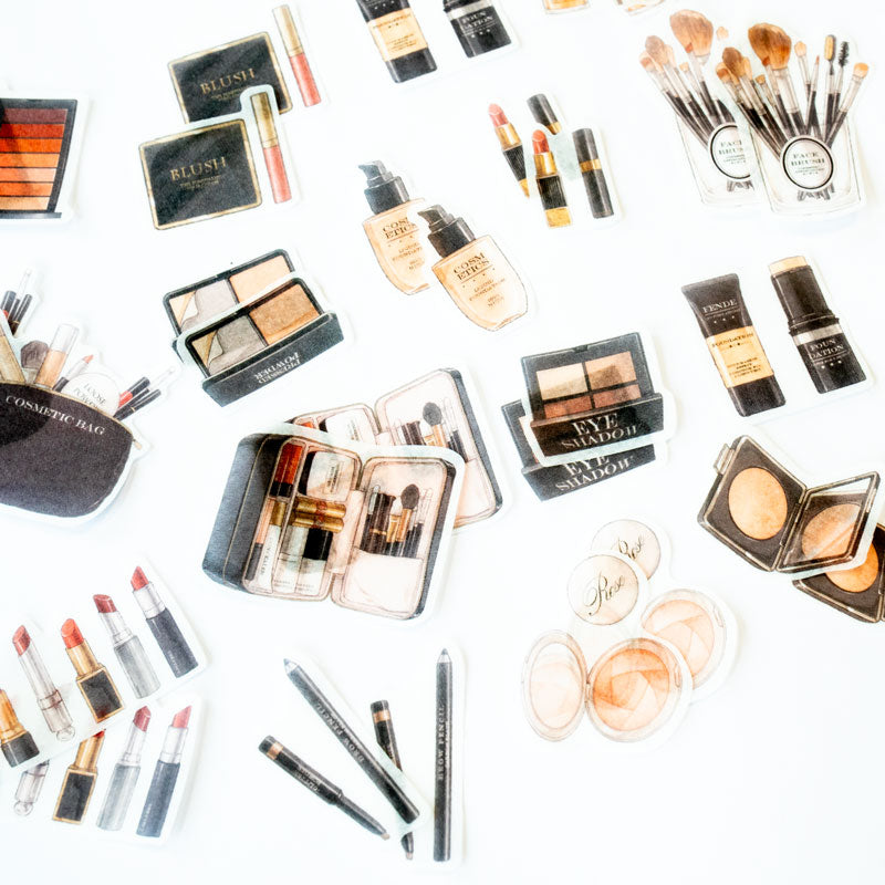 Makeup Lover Sticker Set – Beauty & Cosmetics Theme (40+ Pieces)