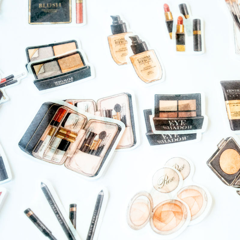 Makeup Lover Sticker Set – Beauty & Cosmetics Theme (40+ Pieces)