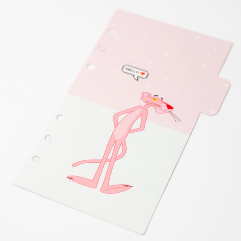 Pink Panther A6 Planner Dividers – Cute & Fun Organization for Your Planner