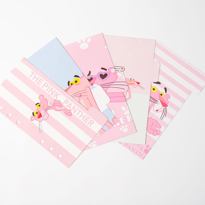 Pink Panther A6 Planner Dividers – Cute & Fun Organization for Your Planner