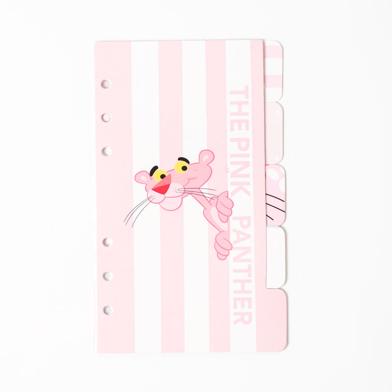 Pink Panther A6 Planner Dividers – Cute & Fun Organization for Your Planner