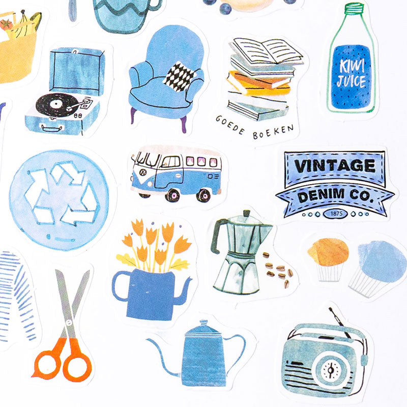 Decorative Sticker Set - 50-Piece Collection