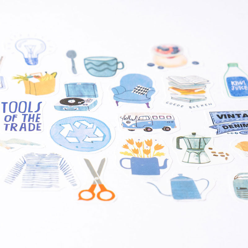 Decorative Sticker Set - 50-Piece Collection