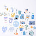 Decorative Sticker Set - 50-Piece Collection