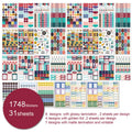 Planner & Productivity Sticker Set – 1748 Stickers for Ultimate Organization