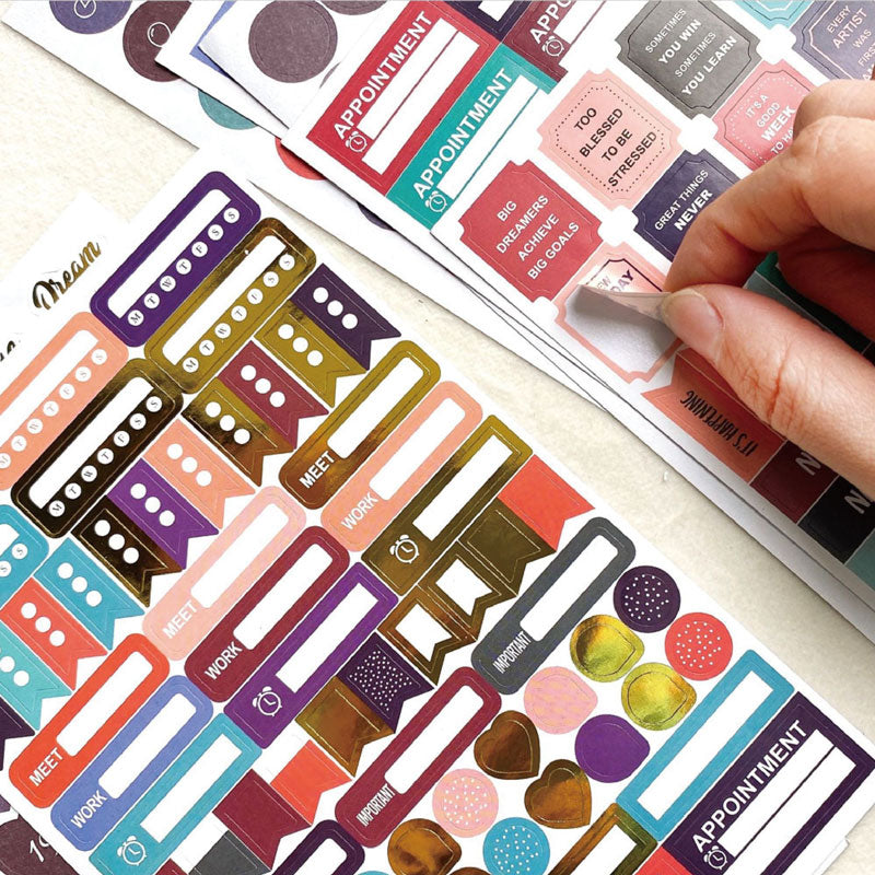 Planner & Productivity Sticker Set – 1748 Stickers for Ultimate Organization