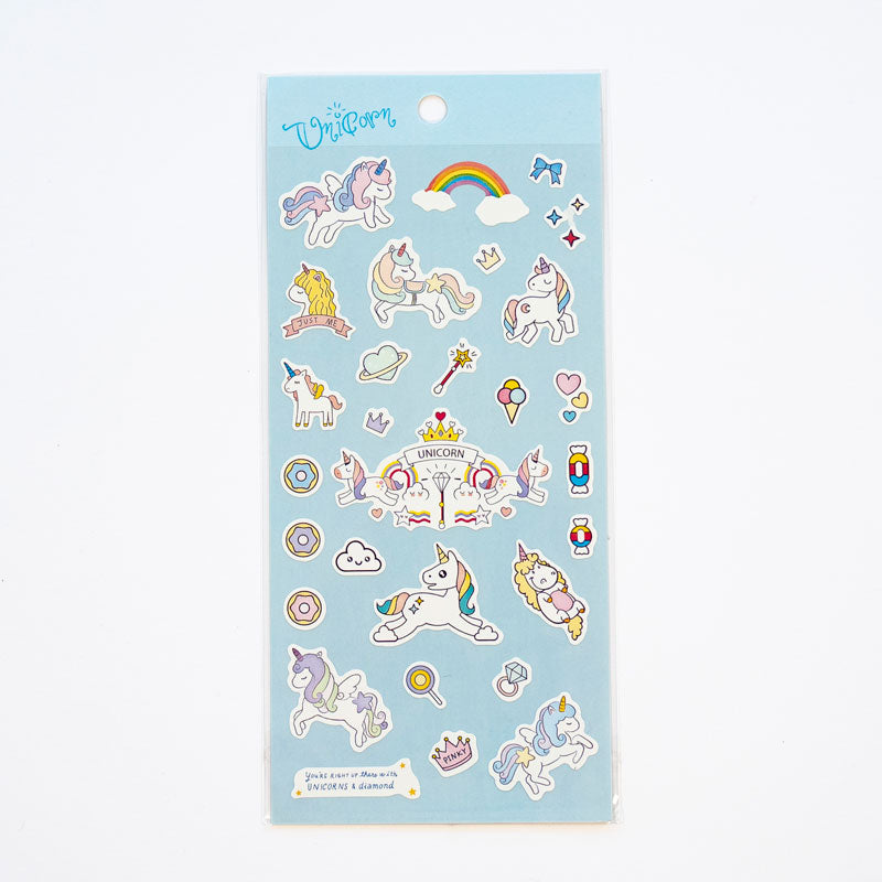 Enchanting Unicorn Sticker Sheet 