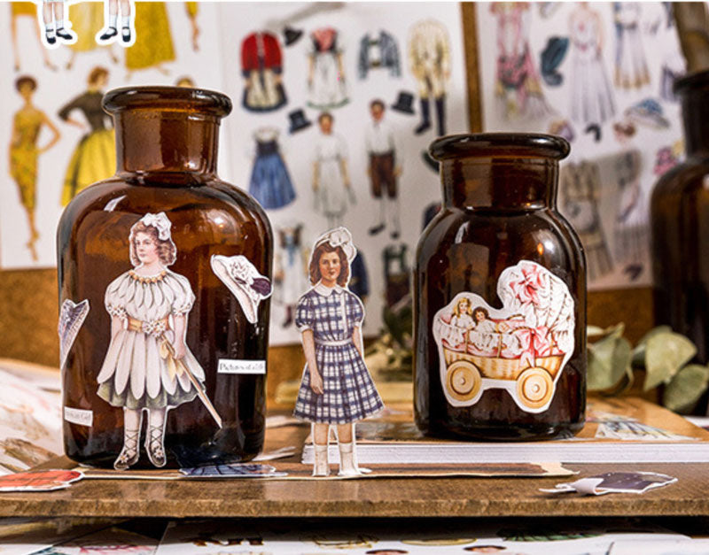 Victoria Vintage Paper Doll Stickers