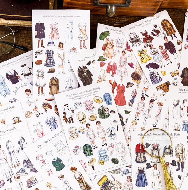 Victoria Vintage Paper Doll Stickers