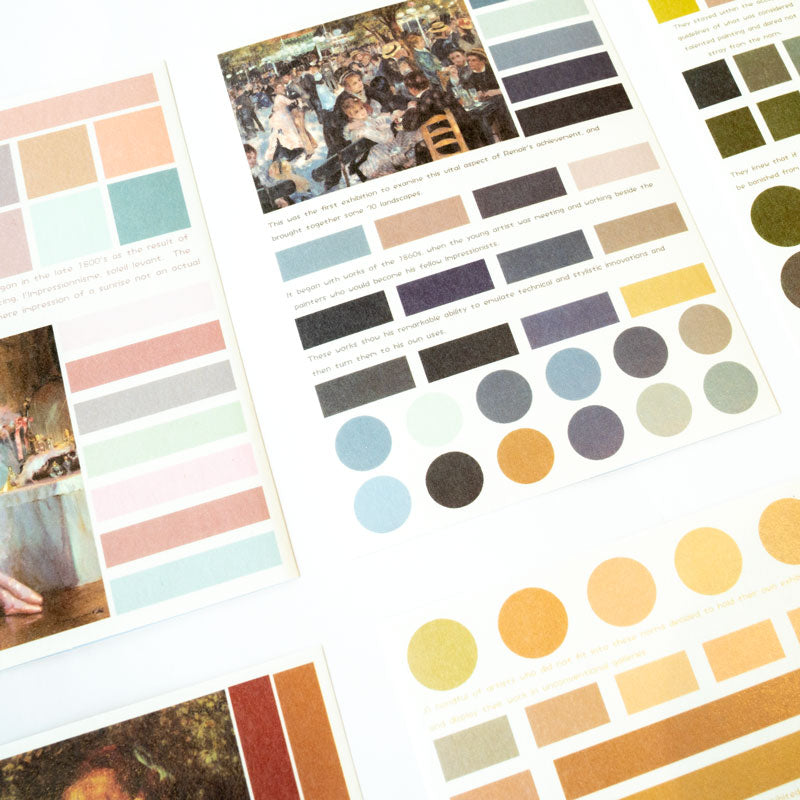 Impressionist Color Study Sticker Sheets – Vintage Art Edition