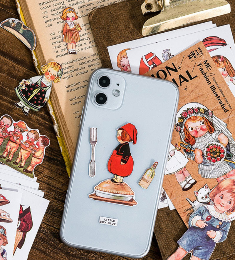 Vintage Paper Doll Stickers