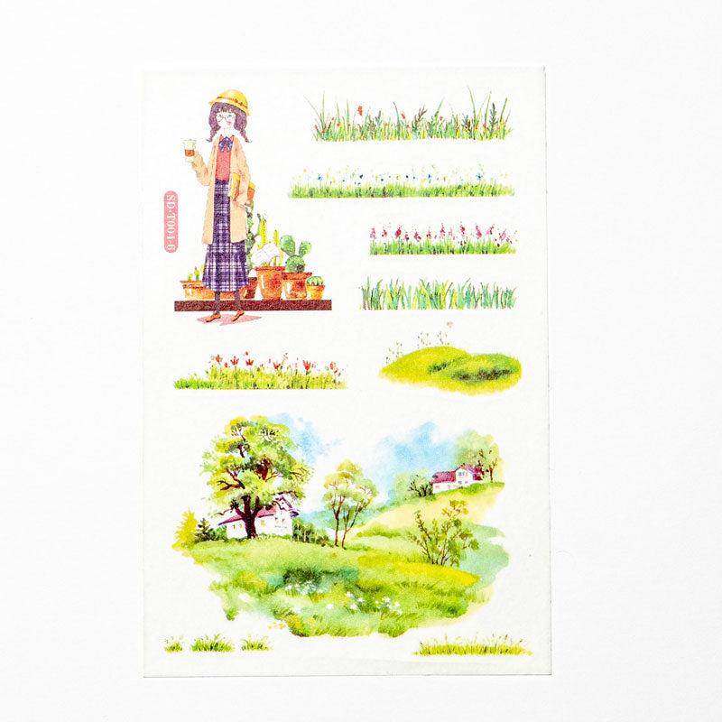 Watercolor Aesthetic Sticker Set – Artistic & Whimsical Designs