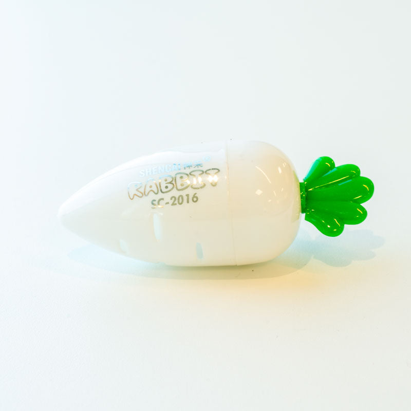 Carrot Rabbit Pencil Sharpener – White