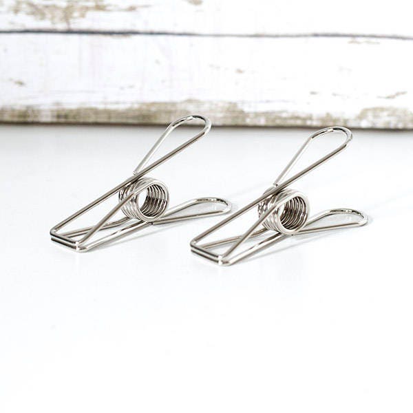 2pcs Vintage Silver Fishtail Clip