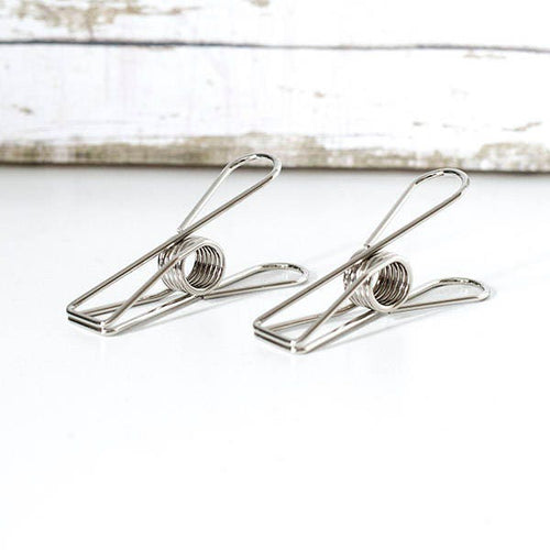 2pcs Vintage Silver Fishtail Clip