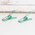 2pcs Vintage Green Fishtail Clip