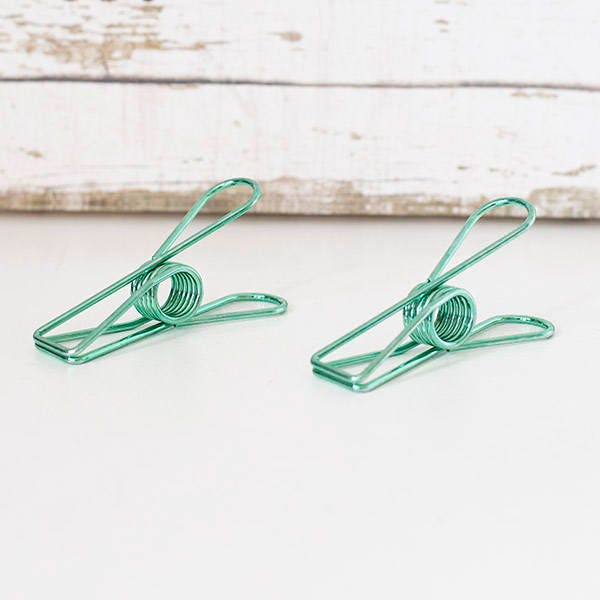 2pcs Vintage Green Fishtail Clip