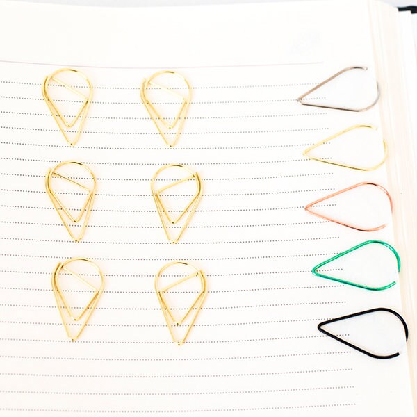 10 Gold Paper Clips