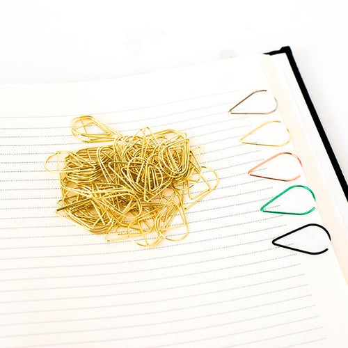 10 Gold Paper Clips