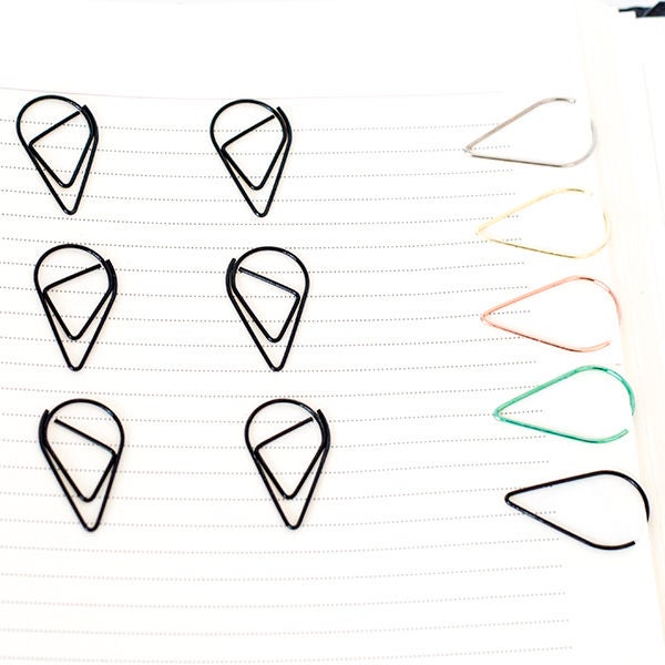 10 Black Paper Clips