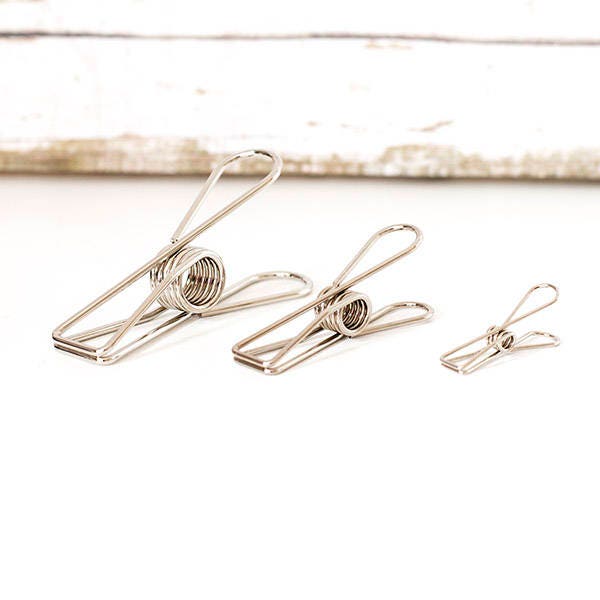 2pcs Vintage Silver Fishtail Clip